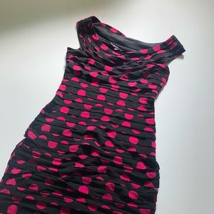 Long Tall Sally Polka Dot Wiggle Dress-8